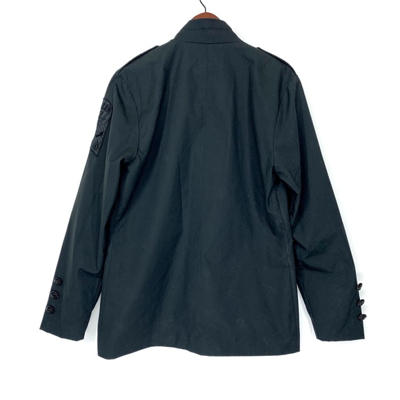 Volcom Men's Black Military Style Officers Jacket With Anchor Buttons Size Large - Picture 2 of 16